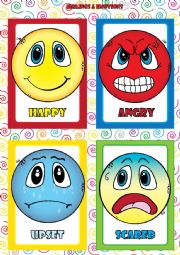 Feelings and Emotions - FLASHCARDS (1-4)