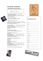 English Worksheet: count on me