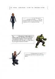 English Worksheet: Avengers part 2