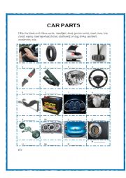 Car Parts Vocabulary WS