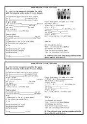 English Worksheet: Present Simple Song