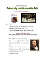 English Worksheet: reader Oliver Twist