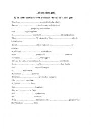 English Worksheet: to be - have got exercises 