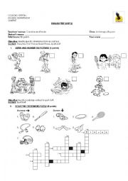 English Worksheet: Sports