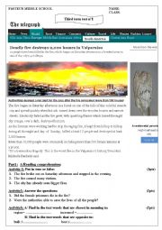 English Worksheet: valparaiso blaze