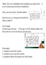 Interactive Worksheet for Kindergarten 