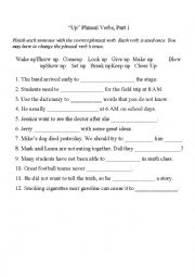 English Worksheet: 