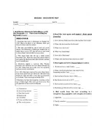 English Worksheet: diagnostic test