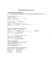 English Worksheet: Song and Video Activity 
