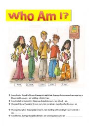 English Worksheet: describing  people