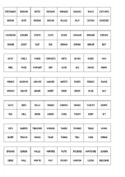 English Worksheet: Simple present domino