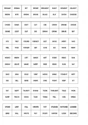 English Worksheet: Simple past domino