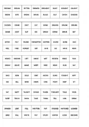 English Worksheet: Past participle domino