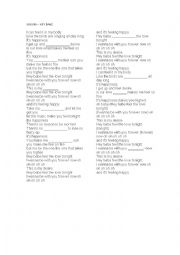 English Worksheet: Calum song-- Hey Babe