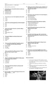 English Worksheet: American History X -discussion