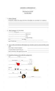 English Worksheet: Rest your love on me - The Bee Gees
