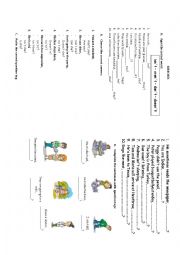 English Worksheet: exercises tag questions