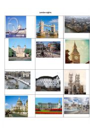 English Worksheet: London Sightseeing