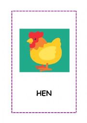 English Worksheet: animals-flas-cards