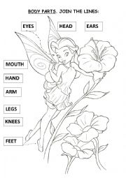 English Worksheet: BODY PARTS