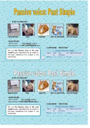 English Worksheet: Passive Voice -Past Simple