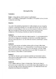 English Worksheet: Meeting Role Play