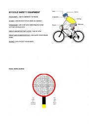 English Worksheet: SAFETY BIKE