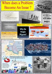 English Worksheet: When does a problem become an issue? (Debating) MIGRATION  REFUGEES