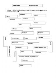 English Worksheet: school 