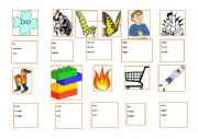 English Worksheet: Irregular verbs - 1-10 - ESL with clipart