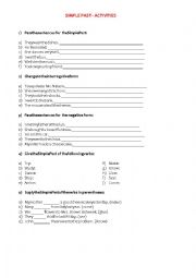 English Worksheet: Simple Past