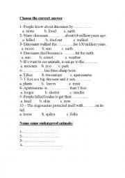 English Worksheet: multiple choice 