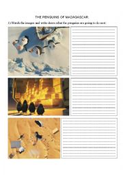 English Worksheet: The Penguins of Madagascar - Be going to