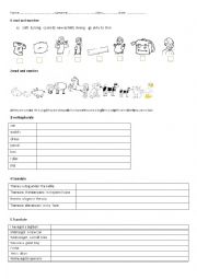 English Worksheet: test