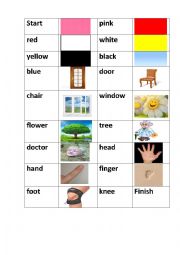 English Worksheet: Domino for kids