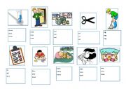 Irregular verbs - 11-20 - ESL with clipart