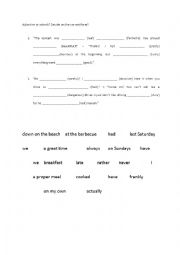 English Worksheet: Adverbs or adjectives?