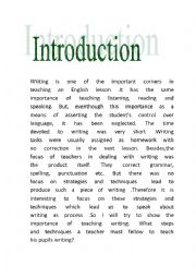 English Worksheet: wriinng 