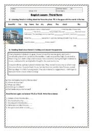 English Worksheet: places