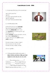 English Worksheet: Song: LunchMoney Lewis - Bills