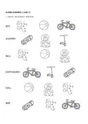 English Worksheet: Super surprise 1 unit 2 Toys