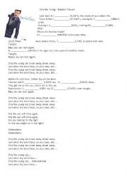 English Worksheet: Only the Young - Brendon Flowers - Word Formation Exercise for FCE/CAE