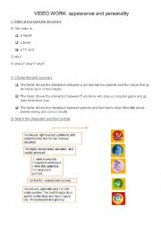 English Worksheet: INSIDE OUT