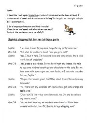 English Worksheet: some & any