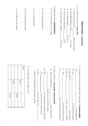 English Worksheet: Present perfect - revision test