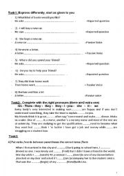 English Worksheet: rmedial for 1st year student