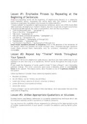 English Worksheet: I HAVE A DREAM LESSON