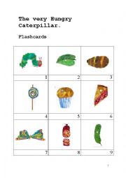 English Worksheet: The very hungry caterpillar