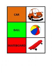 English Worksheet: TOYS