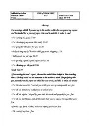 English Worksheet: 8 th Form End- Term Test N 3 